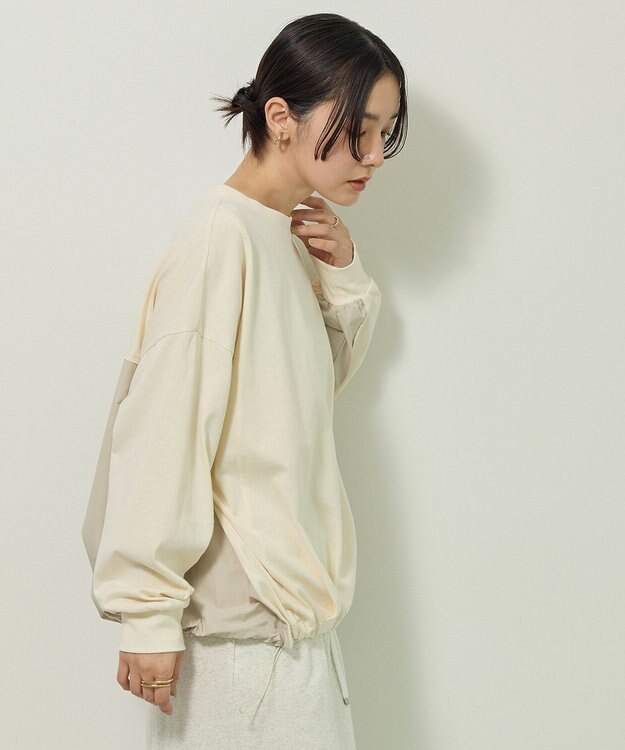 Green Parks バルーンドッキングプルオーバー Ivory