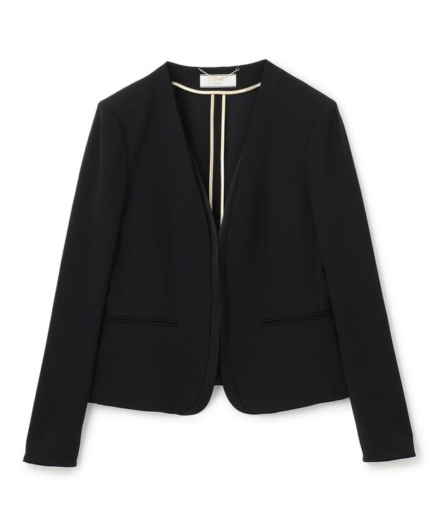 BEIGE， CINDY / ダブルカラージャケット Black × Black