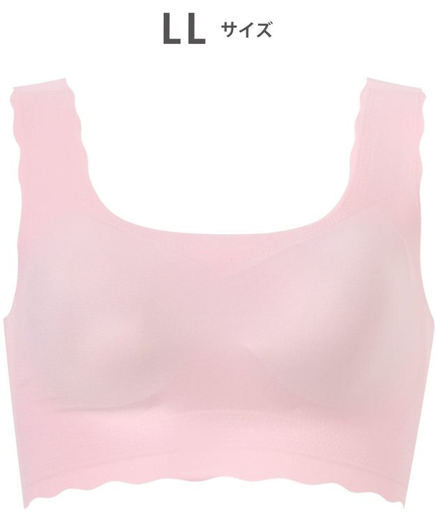 WACOAL 【GOCOCi ゴコチ】 ノンワイヤーブラ ハーフトップ まるでつけていないような着ごこち フラット仕上げ ホックなし CGG535 /ワコール ロマンピンク