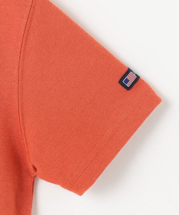 J.PRESS KIDS 【100-130cm】T/C ライト カノコ 半袖ポロシャツ オレンジ系