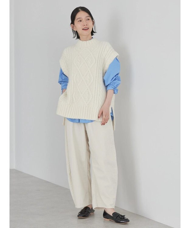 AMERICAN HOLIC コーデュロイコクーンパンツ Ivory