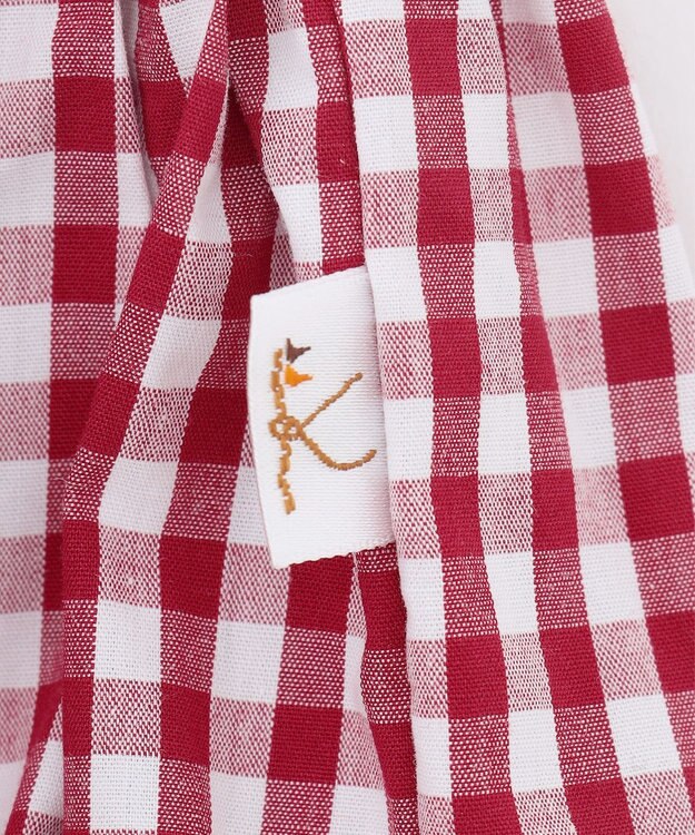 組曲 KIDS 【80-100㎝】ギンガム セットアップ レッド系3