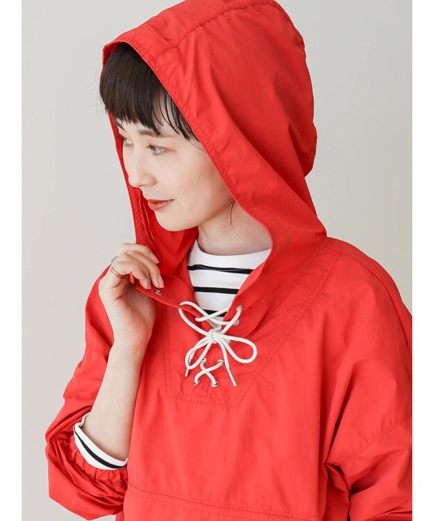 AMERICAN HOLIC ポケッタブル撥水加工アノラックパーカー Red