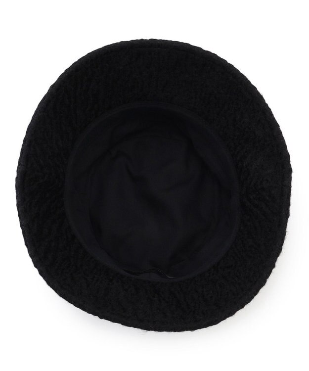 23区 【見上愛さん着用】プードルボア バケットハット ブラック系