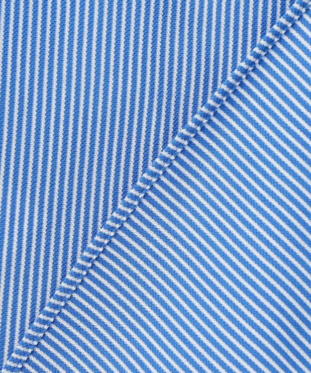 J.PRESS MEN 【KING SIZE】【夏に嬉しい高機能】カノコインレイマイクロストライプパッチポケット シャツ/B.D. ブルー系1