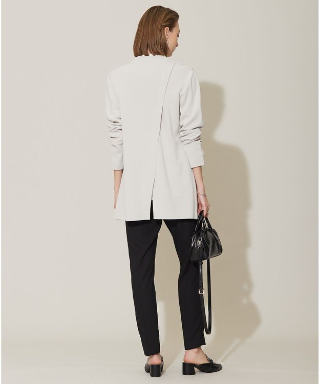 ICB L 【洗える】ハイゲージスムース ニットジャケット トープ系