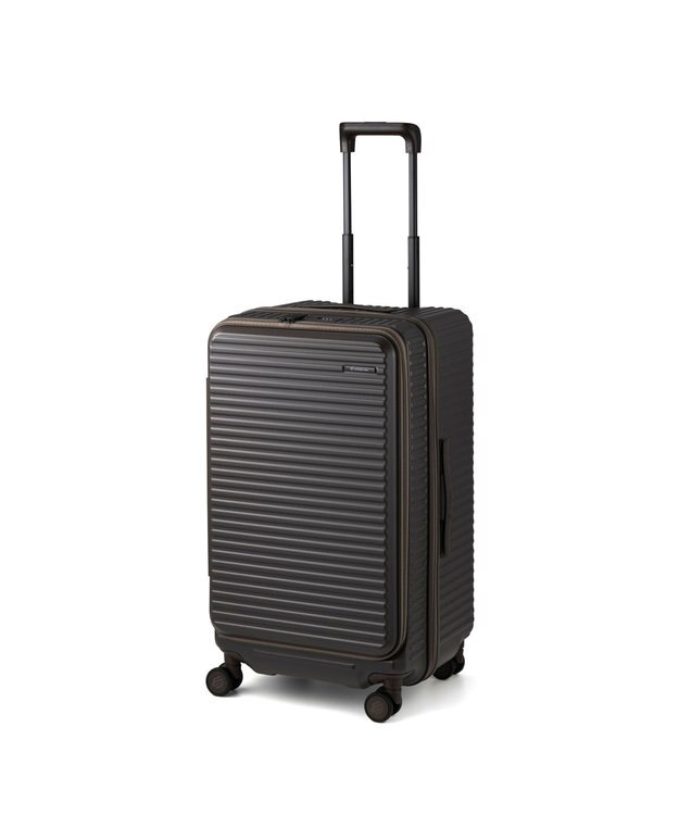 ACE BAGS & LUGGAGE EDGELINK CRUZBOX スーツケース フロントオープン 74/85L エキスパンド機能 05806 エッジリンク チョコレート