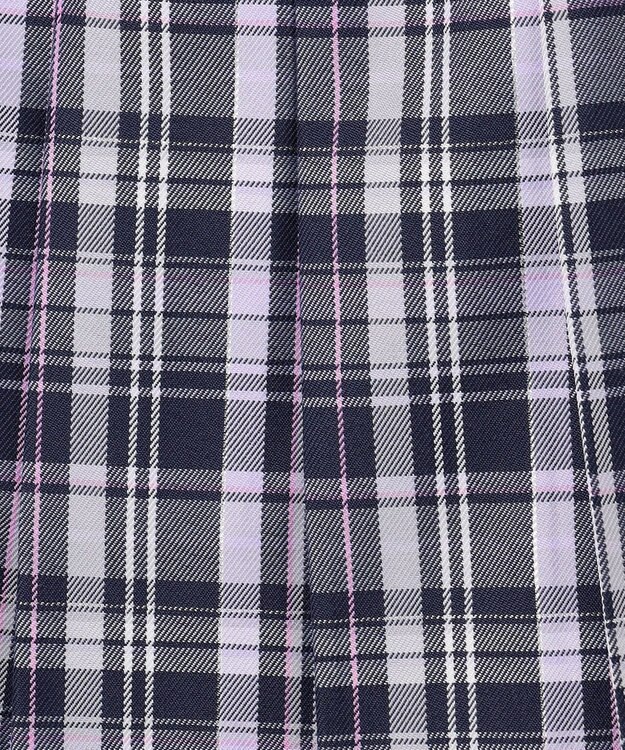 ANY KIDS チェックプリーツスカパン ネイビー