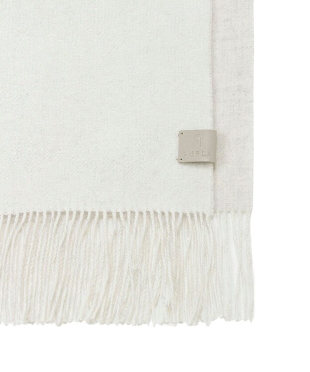 MOONBAT FURLA(フルラ）カシミヤ100％ リバーシブルマフラー オフホワイト