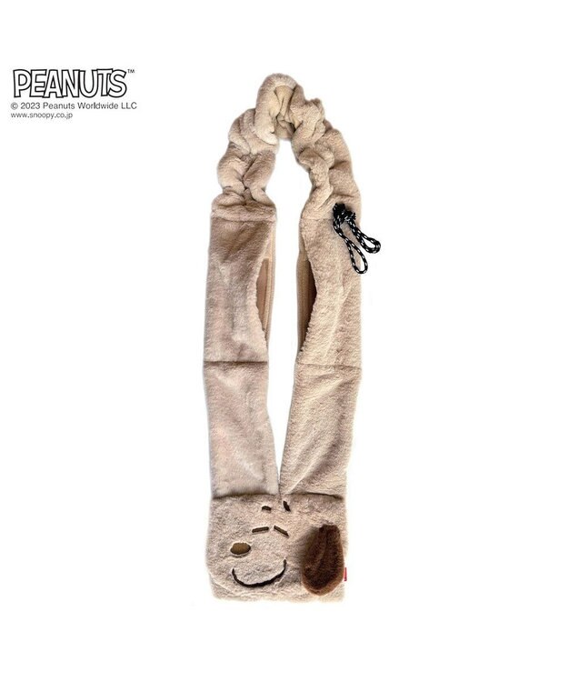 ROOTOTE 8283【スヌーピー】IP.マフルー.ピーナッツ-8W 02：ベージュ