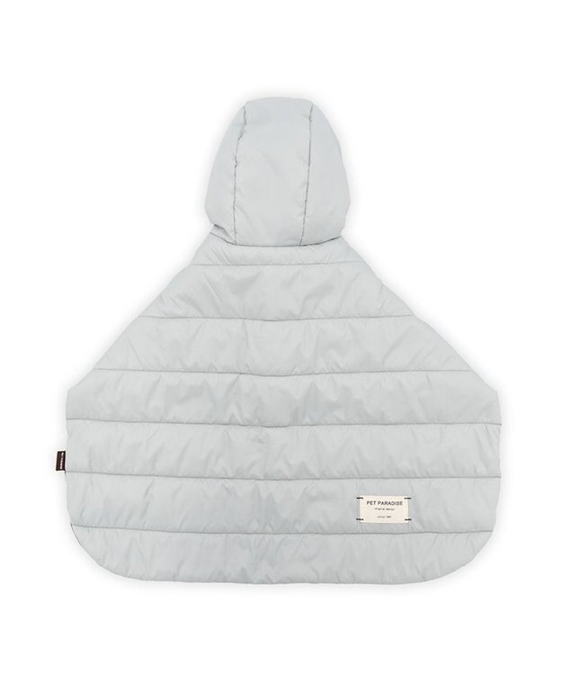 PET PARADISE ペットパラダイス フード付 防寒 ブランケット 大 グレー