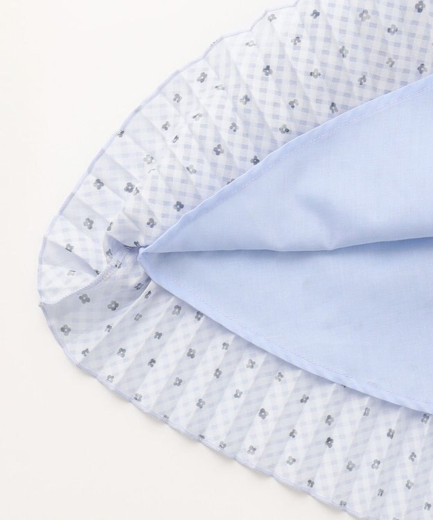 組曲 KIDS 【110-140cm】Tiny Flower スカート ミストブルー系5