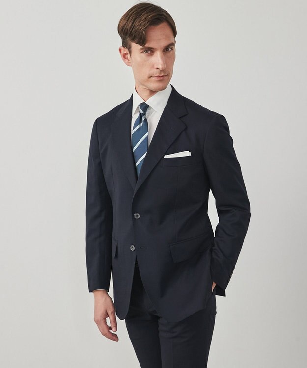 GOTAIRIKU GOTAIRIKU別注【日本製】シルク ネクタイ_ストライプ サックスブルー系1