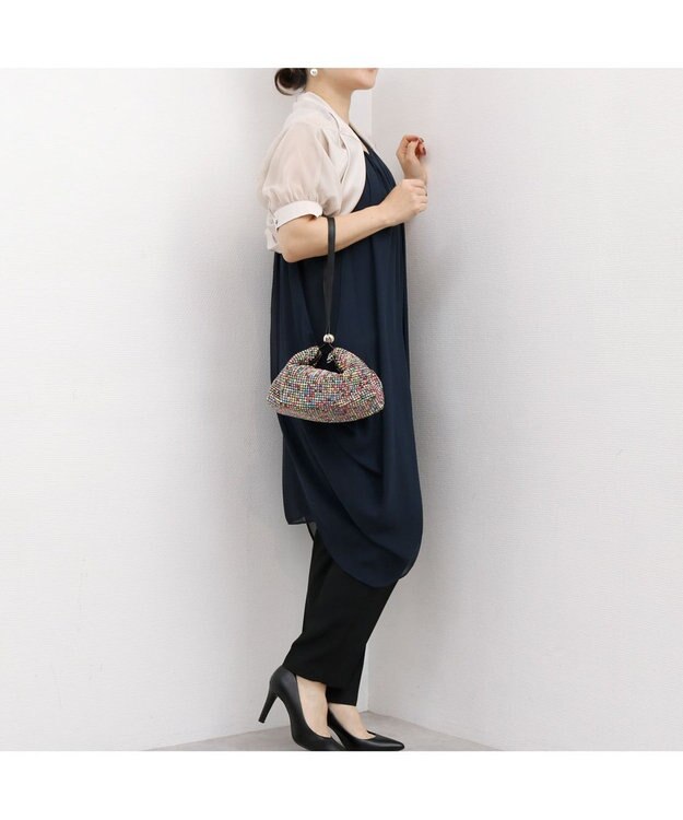 UNBILLION カシュカシュ cachecache / ワンハンドルメタリックビーズバッグ ミックス