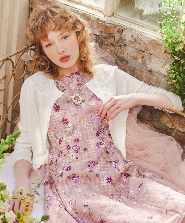 カーディガン込トッカ TOCCA ワンピース 総刺繍 花 レース サイズ０ピンク 洗える】DAISY KNIT カーディガン / TOCCA | ファッション通販 【公式