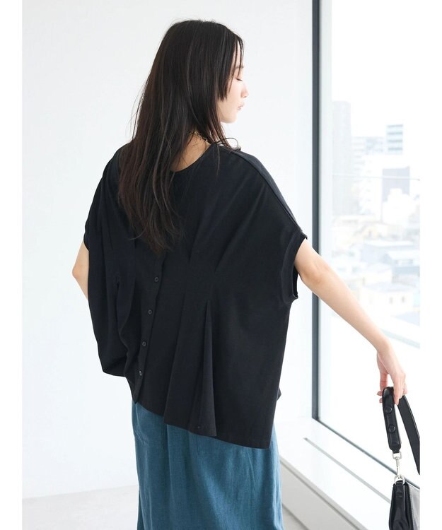 CRAFT STANDARD BOUTIQUE 前後2WAYタックプルオーバー Black