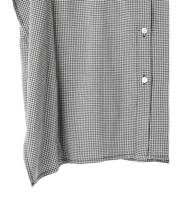 Green Parks 接触冷感　アソート柄ブラウス Gingham Check