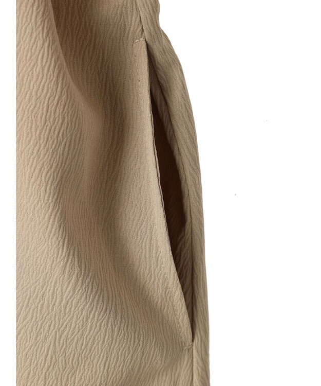 Green Parks ■ＥＳＣＡＲ　ランタンスリーブシャツワンピース Beige