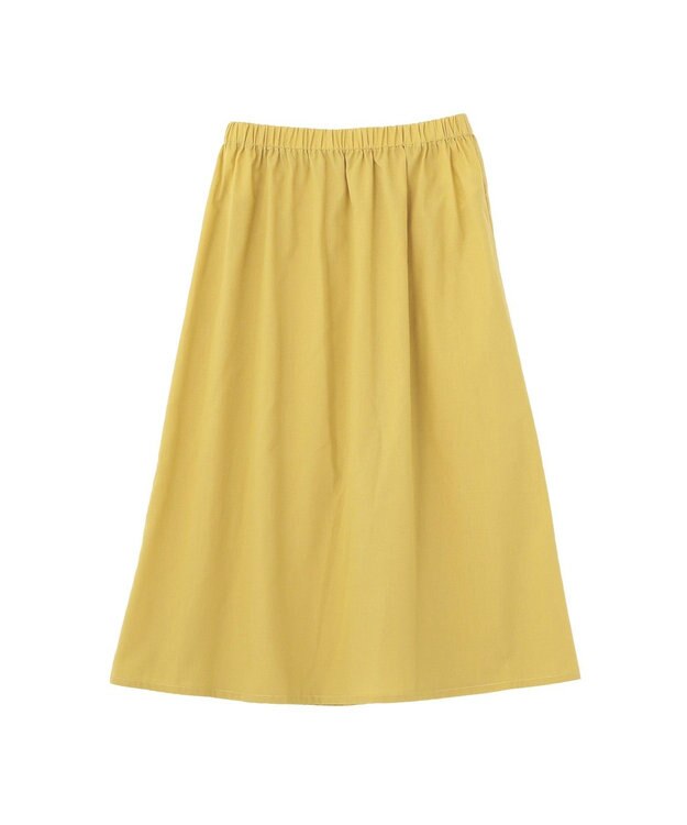 Green Parks ペチ付スカラップ刺しゅうスカート Yellow