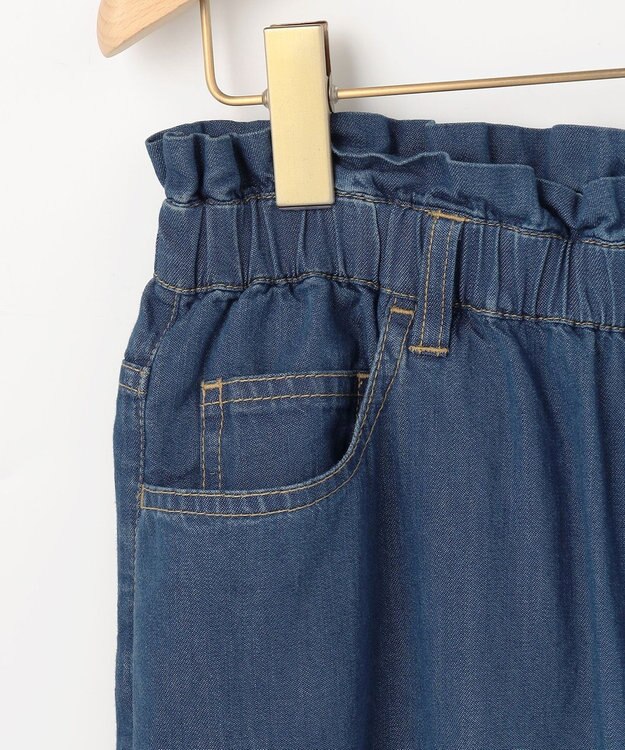 組曲 【先行予約】ライトオンスデニム ワイドシルエットパンツ インディゴ系