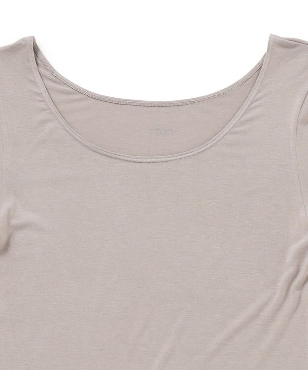 23区GOLF 【WOMEN】TTON なめらかレーヨン８分袖Ｔシャツ ベージュ系