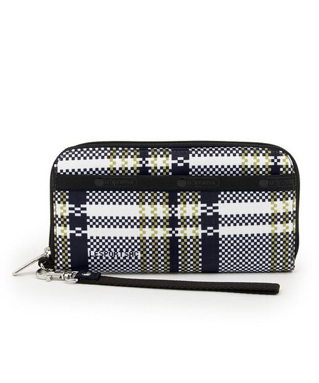 LeSportsac TECH WALLET WRISTLET/ピクセルスクランブルチェック ピクセルスクランブルチェック