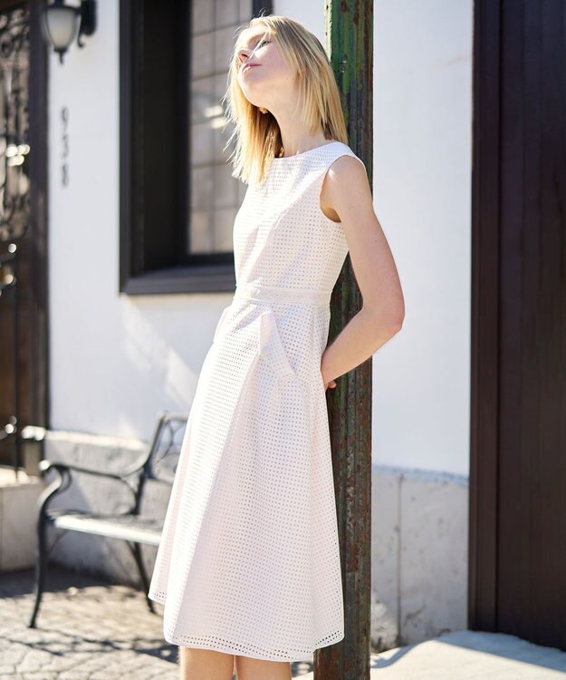 TOCCA 【洗える】QUATRE SAISONS ドレス アイボリー系