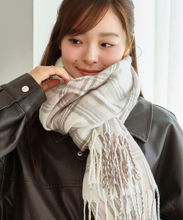 WEGO 【マフラー】大判ストール ライトピンク