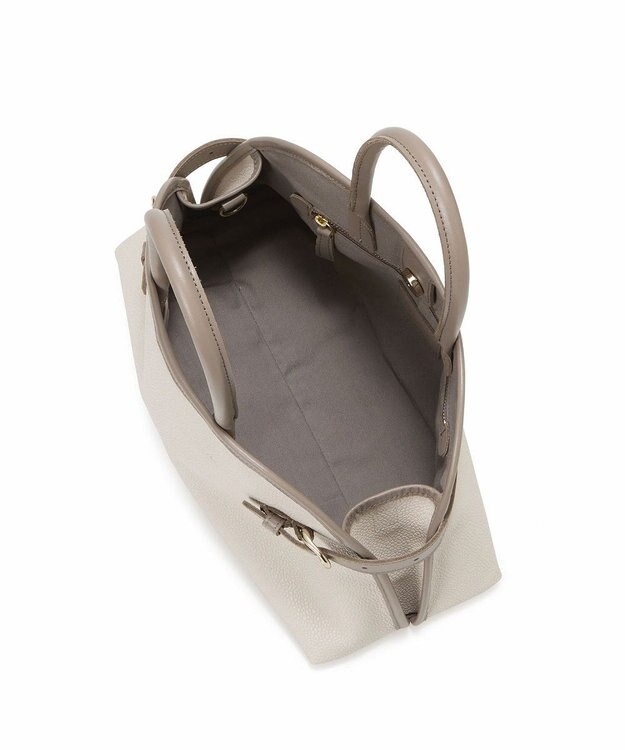 TOPKAPI 【Breath TOPKAPI】SCOTCH GRAIN スコッチグレイン ベルトデザイン ショルダー付き ミニトート バッグ クリーム