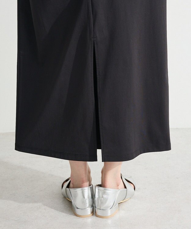 Green Parks ドレープタイトスカート Black