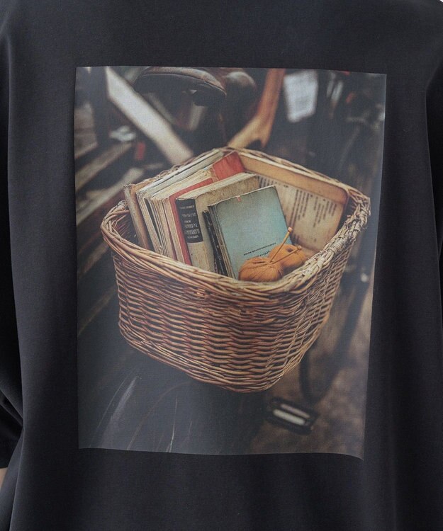 earth music&ecology アソートグラフィックルーズＴｅｅ Black