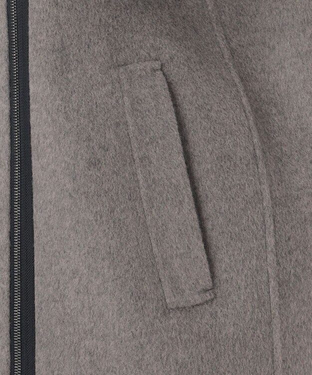 23区 【エステータ】ウールカシミヤビーバー ジップコート グレージュ系