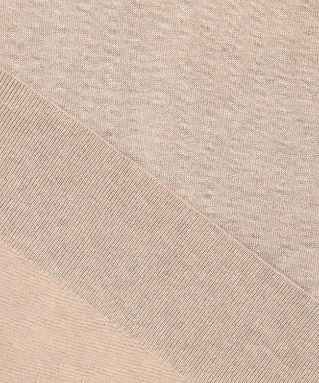 J.PRESS LADIES L 【洗える】スパーク ラメ配色 ニット ベージュ系