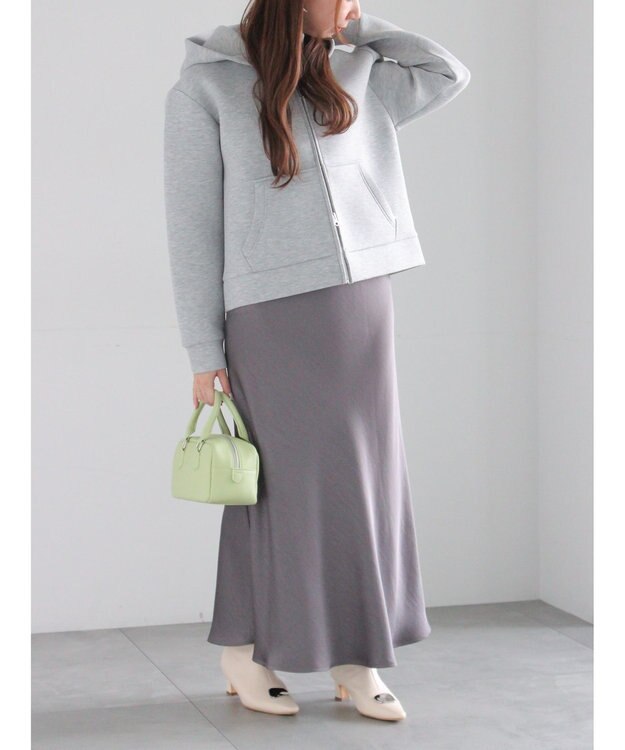 Te chichi ダンボールWジップフーディ グレー