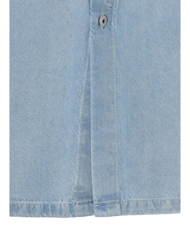 earth music&ecology ボタンナローデニムスカート Light Indigo