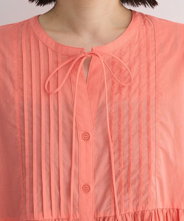 Green Parks ピンタックブラウス White