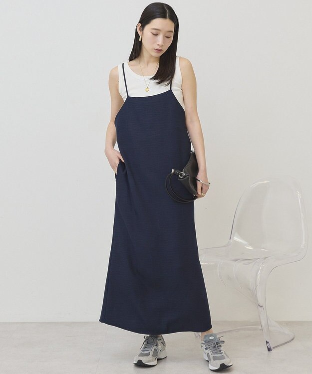AMERICAN HOLIC リネンライクＩラインキャミワンピース Dark Navy