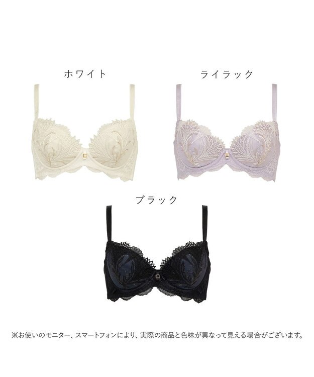 BRADELIS New York 【BRADELIS New York/ 育乳補整ブラ・STEP2 寄せる】ローズステップ2ブラ26S1 補正下着 しっかり谷間を作るブラ ホワイト