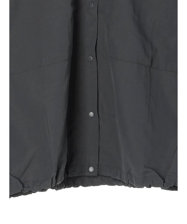 CRAFT STANDARD BOUTIQUE ＢＩＧポケットナイロンブラウス Charcoal Gray