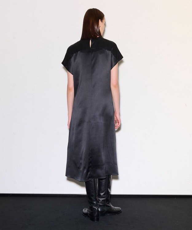 JOSEPH 【洗える】シルクサテン　ドレス Black