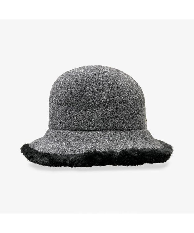 林八百吉商店 un chapeau ファー付きセーラー ブラック