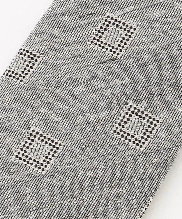 JOSEPH ABBOUD 【日本縫製】シャドースクエアジャガード ネクタイ ライトグレー系7