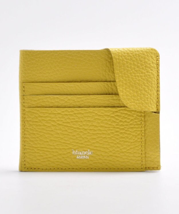 blancle シュリンクレザー スマートウォレット イエロー