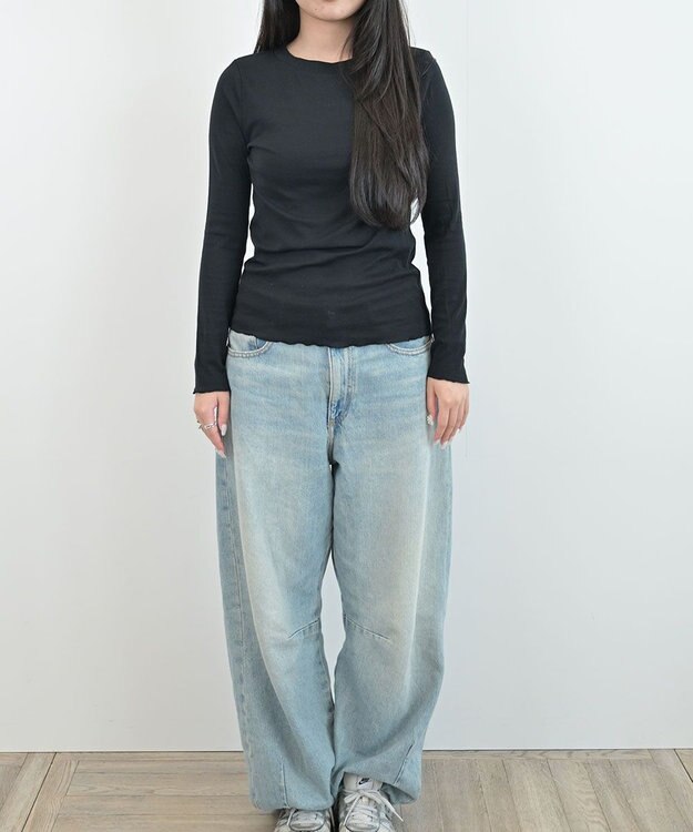 HAAG LONG SLEEVE SHIRT ロングスリーブシャツ ブラック