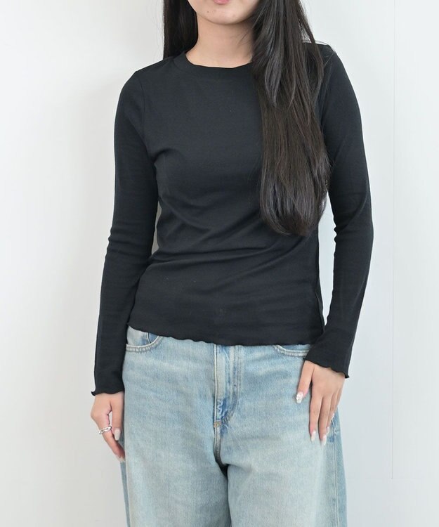 HAAG LONG SLEEVE SHIRT ロングスリーブシャツ ブラック