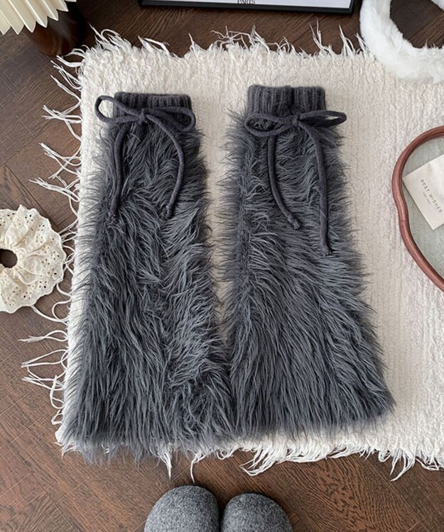 WEGO シャギーレッグカバー ダークグレー