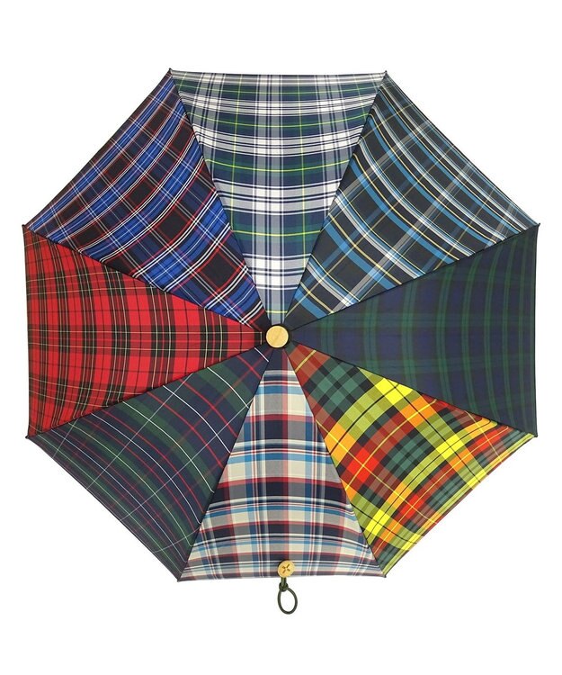 +RING レディース向け プラスリング 晴雨兼用（長ショート） CHK T1180 sunshield マルチカラー