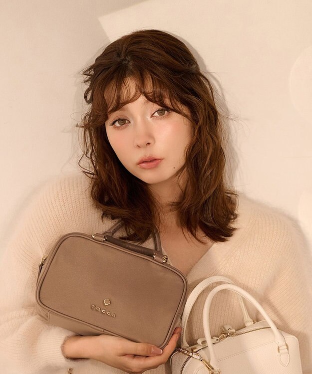 TOCCA 【撥水】WITH CLARISSE 2WAY NYLONBAG ミニボストンバッグ ベージュ系