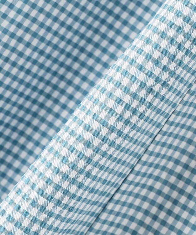 J.PRESS LADIES S 【洗える】アセVis ギンガム スカート シーグリーン系3