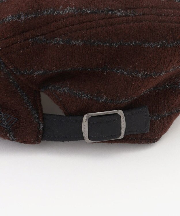 JOSEPH ABBOUD 【サイズ調整可】ワイドチョークストライプハンチング ダークブラウン系2